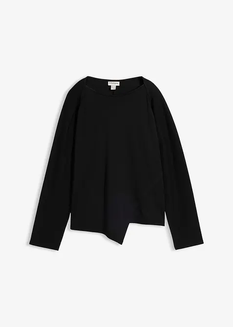 Maglia a maniche lunghe in puro cotone biologico, bonprix