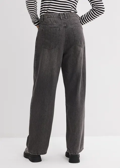 Jeans wide leg, vita alta, bonprix