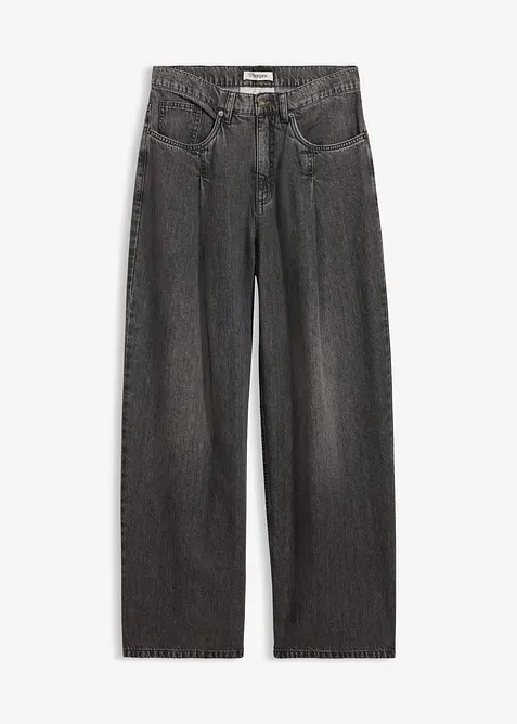 Jeans wide leg, vita alta, bonprix