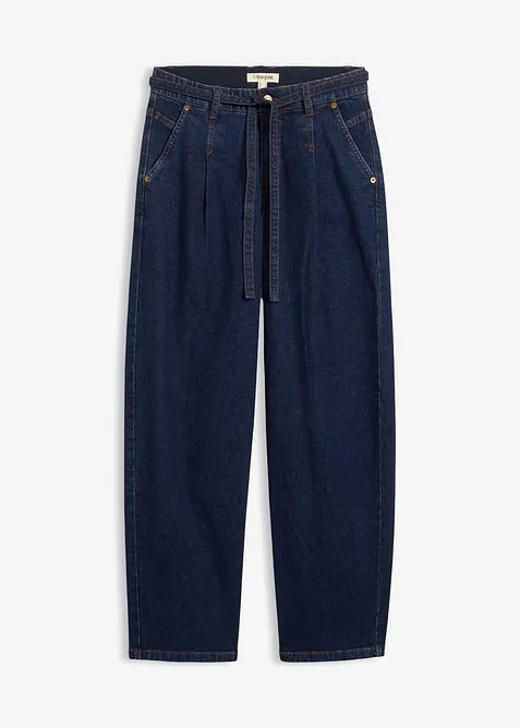Jeans barrel, vita media, bonprix