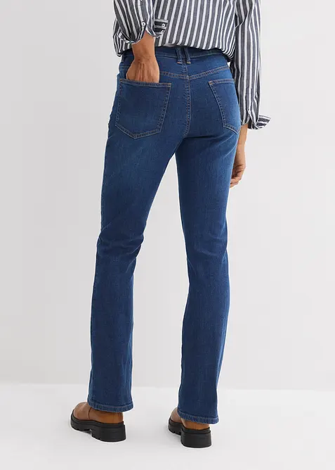 Jeans bootcut, vita alta, bonprix