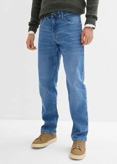 Jeans elasticizzati relaxed fit, straight, bonprix