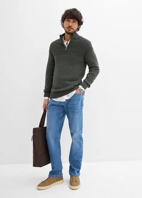 Jeans elasticizzati relaxed fit, straight, bonprix