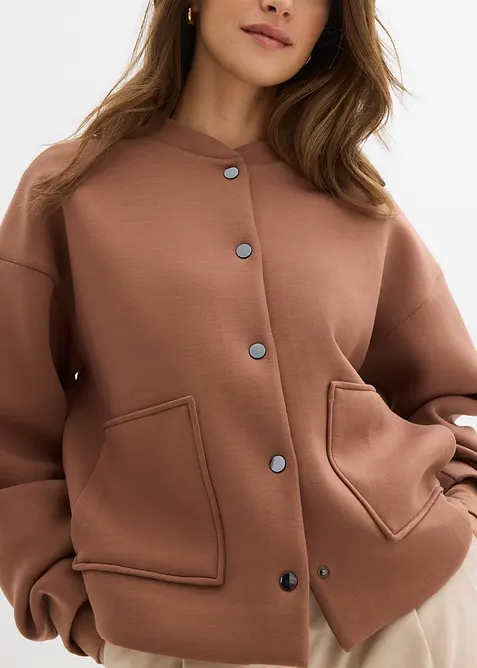 Bomber effetto neoprene, bonprix