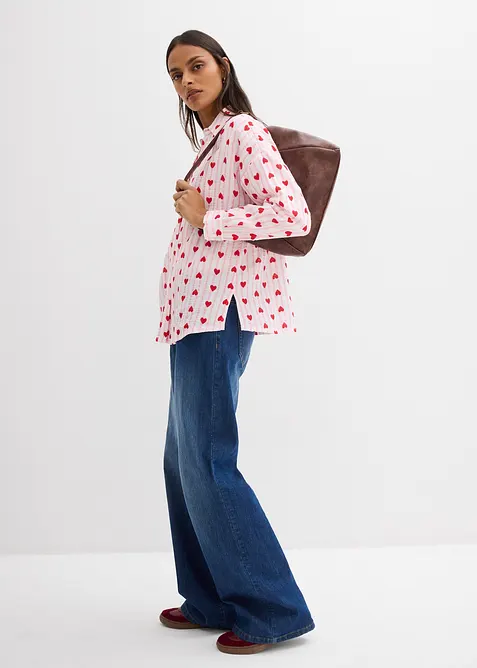 Camicia oversize in mussola morbida, bonprix