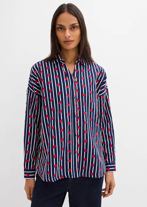 Camicia oversize in mussola morbida, bonprix