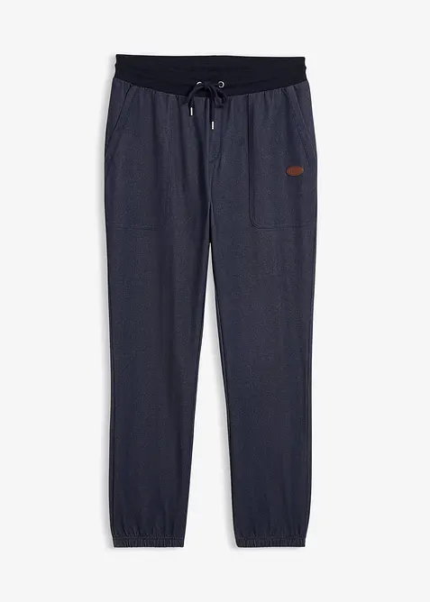 Pantaloni da jogging effetto denim, bonprix