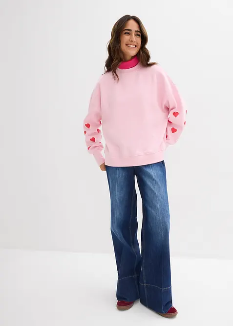 Felpa in misto cotone, bonprix