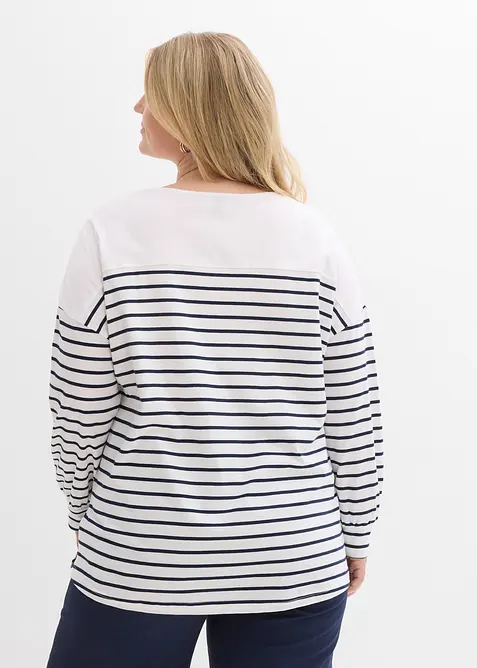 Maglia a maniche lunghe in puro cotone biologico, bonprix