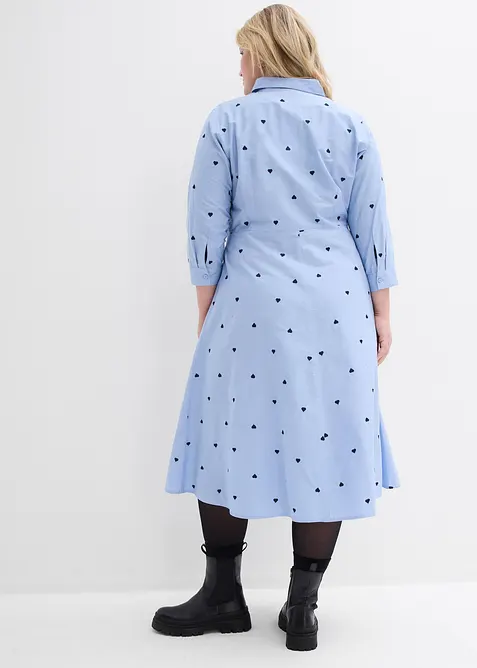 Abito chemisier in puro cotone biologico, bonprix