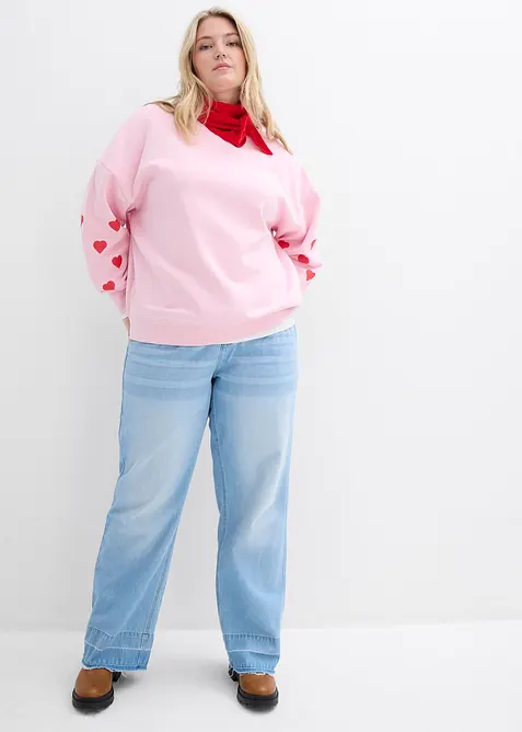 Felpa in misto cotone, bonprix