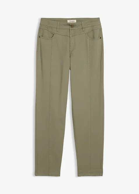 Pantaloni in twill di misto cotone ed elastan, bonprix