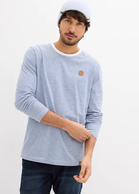 Maglia a maniche lunghe in puro cotone biologico, bonprix