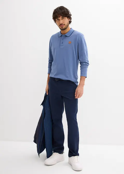 Polo a maniche lunghe in puro cotone biologico, bonprix