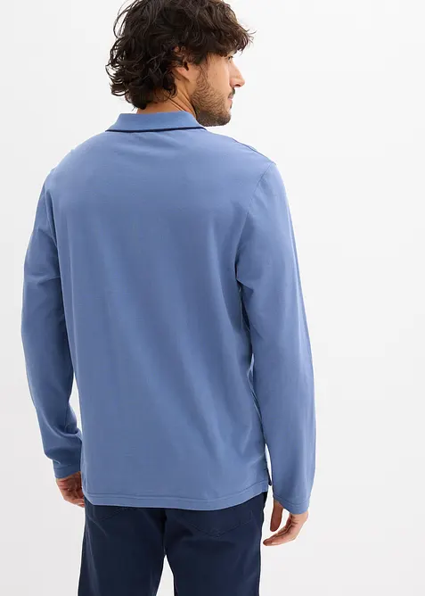 Polo a maniche lunghe in puro cotone biologico, bonprix