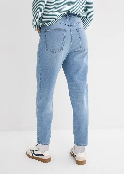 Mom jeans cropped, vita alta, bonprix