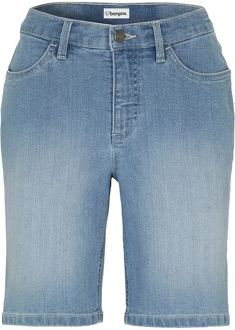 Bermuda in jeans, vita media, bonprix