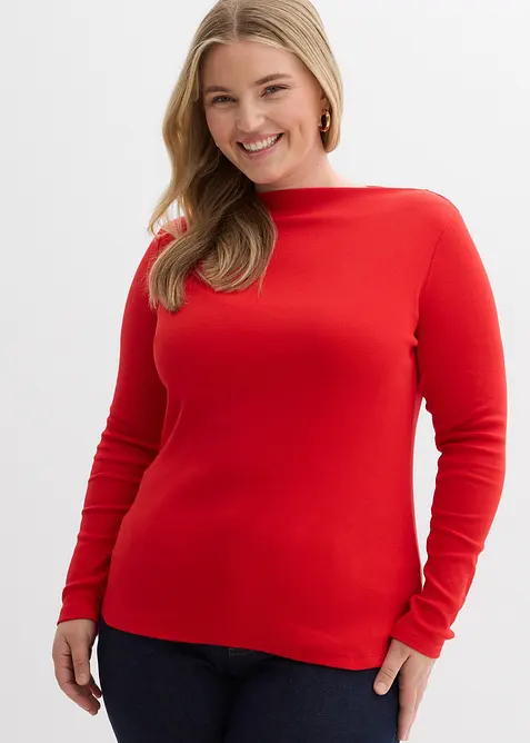 Maglia aderente a costine, bonprix