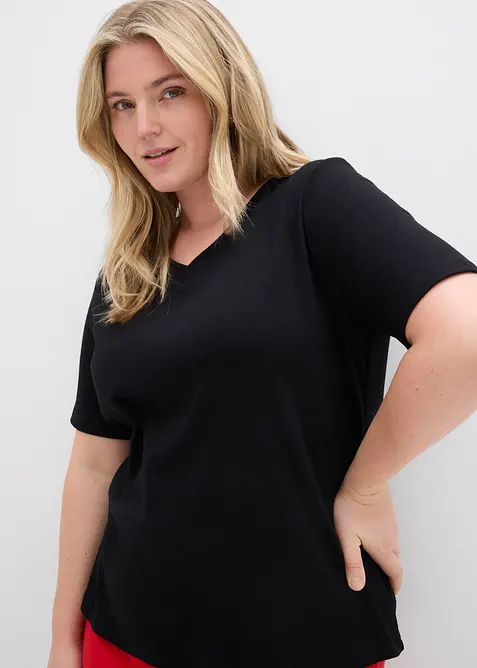 Maglia in jersey pesante di puro cotone biologico (pacco da 2), bonprix