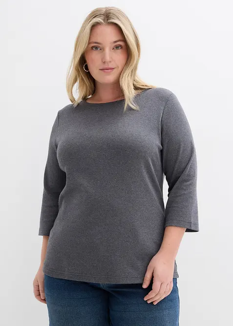 Maglia in jersey pesante con cotone biologico (pacco da 3), bonprix