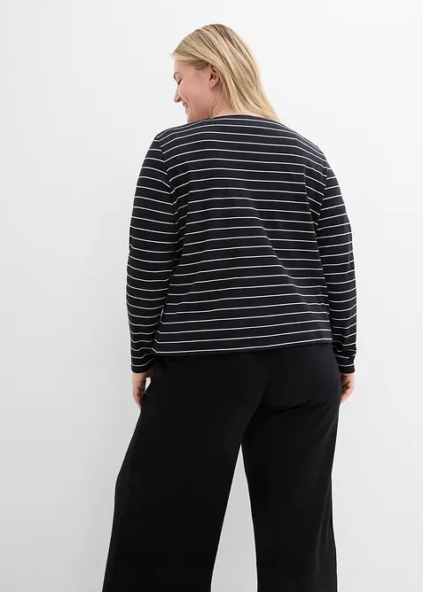 Cardigan in jersey pesante di puro cotone biologico, bonprix