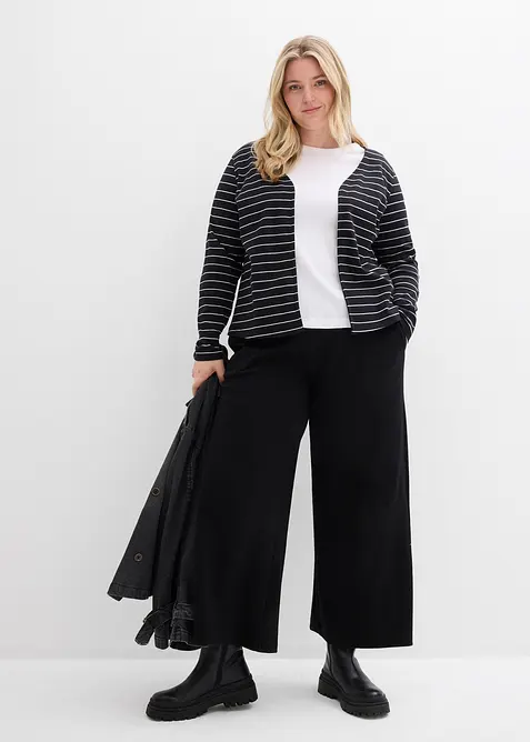 Cardigan in jersey pesante di puro cotone biologico, bonprix