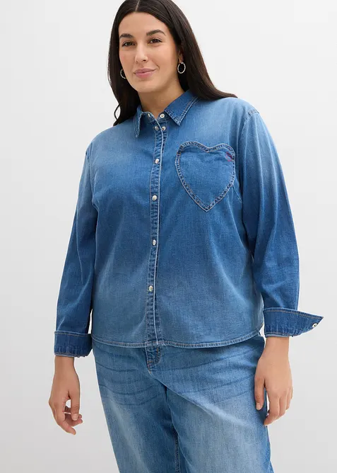 Camicia in jeans con cotone biologico, bonprix