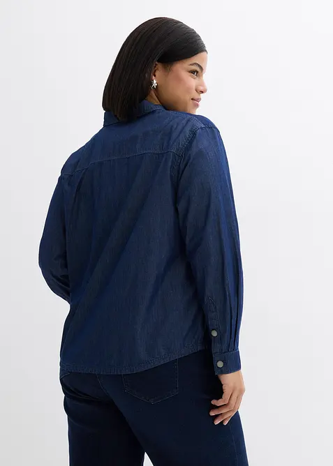 Camicia oversize in jeans di cotone biologico, bonprix