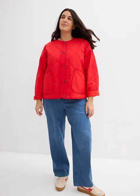 Jeans straight con cotone biologico loose fit, vita media, bonprix