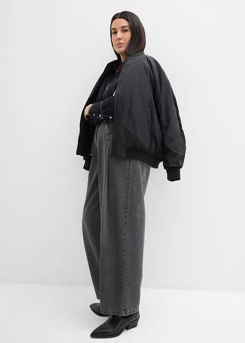 Jeans wide leg, vita alta, bonprix