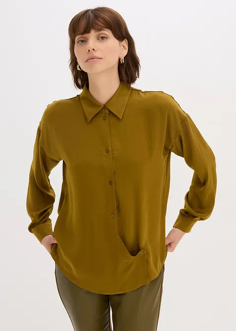 Camicia in satin fluente, bonprix