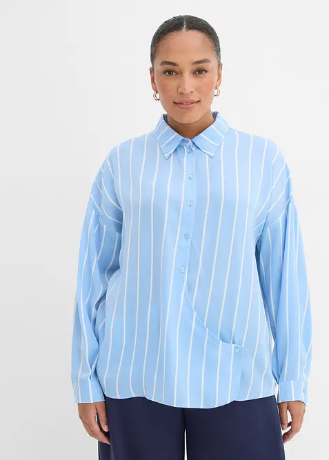Camicia in satin fluente, bonprix