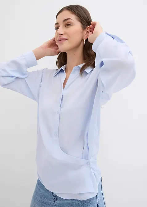 Camicia in satin fluido, bonprix
