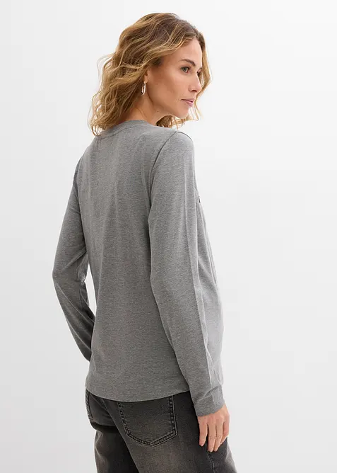 Maglia pr&eacute;maman / da allattamento con cotone biologico (pacco da 2), bonprix