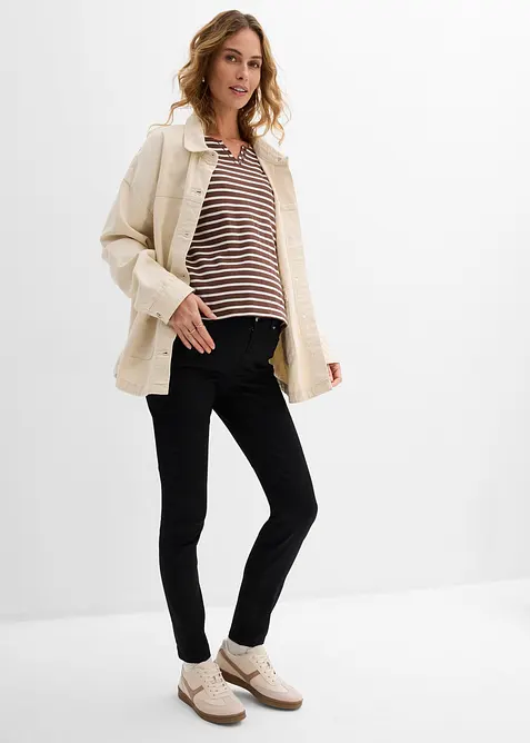 Jeans pr&eacute;maman 2 in 1 super elasticizzati, slim fit, bonprix