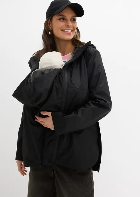 Giacca pr&eacute;maman ultraleggera impermeabile e antivento con inserto babywearing, bonprix
