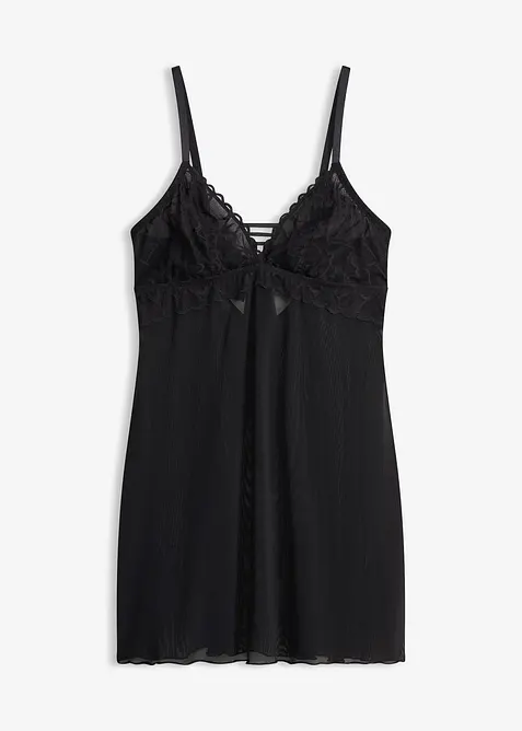 Sottoveste senza ferretto con pizzo a cuoricini, bonprix