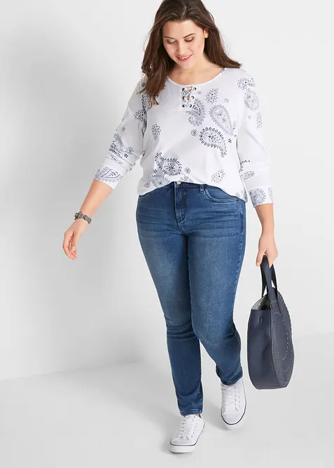 Jeans modellanti slim fit, vita alta, bonprix