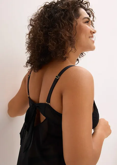 Sottoveste senza ferretto con pizzo a cuoricini, bonprix