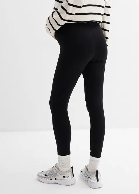 Leggings pr&eacute;maman in cotone biologico (pacco da 3), bonprix