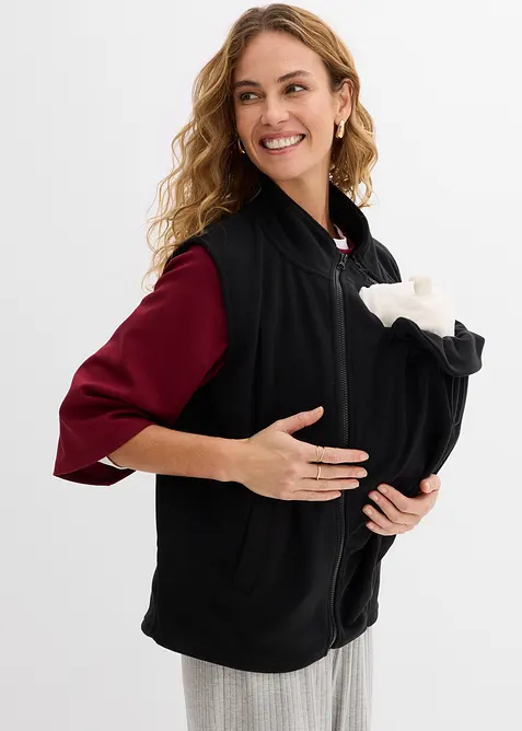 Gilet pr&eacute;maman 3 in 1 in pile con inserto babywearing, bonprix