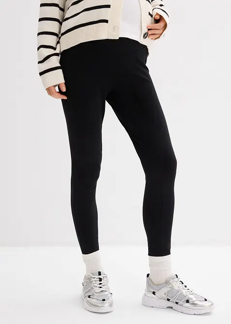 Leggings pr&eacute;maman in cotone biologico (pacco da 3), bonprix