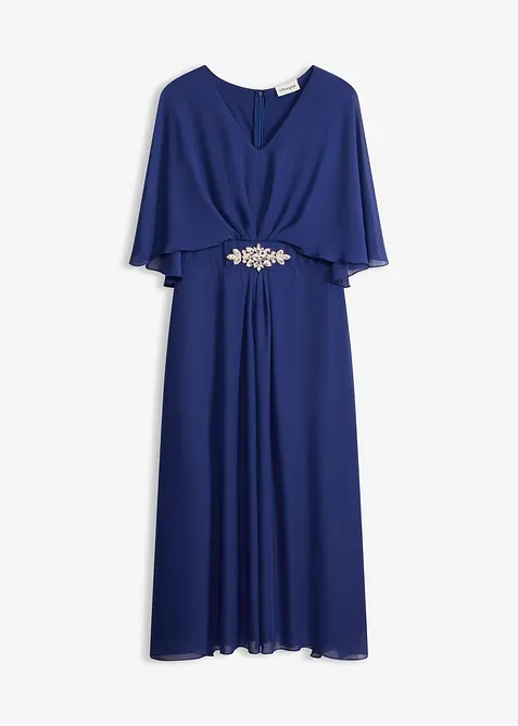 Abito in chiffon con applicazione di strass, bonprix