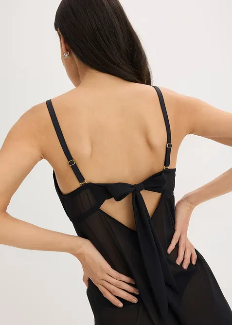 Sottoveste senza ferretto con pizzo a cuoricini, bonprix