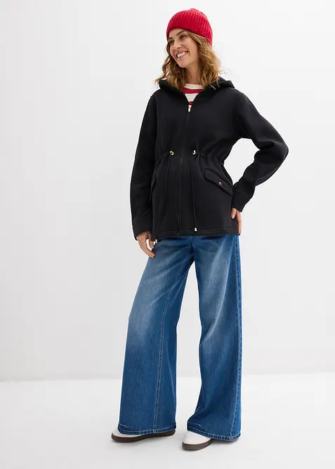 Giacca pr&eacute;maman in felpa 3-in-1 con inserto babywearing, adatta anche dopo il parto, bonprix