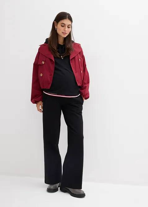 Pantaloni pr&eacute;maman in felpa 2 in 1 regolabili in vita, bonprix