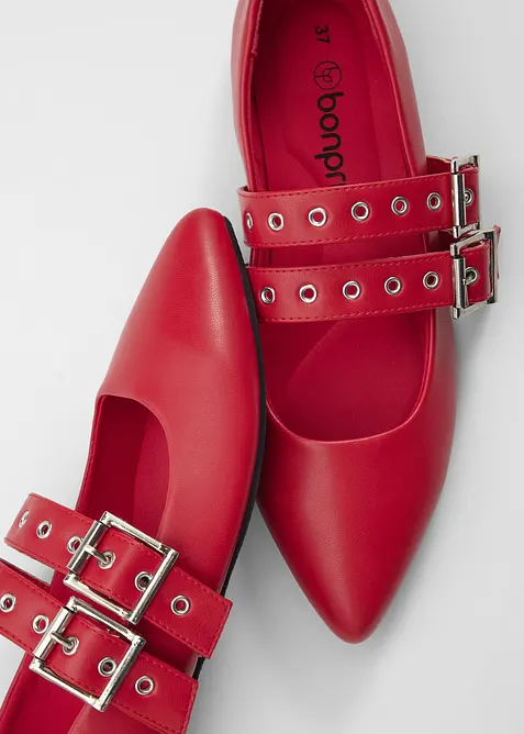 Ballerine stile Mary Jane con soletta imbottita, bonprix