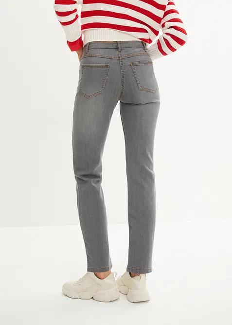 Jeans elasticizzati straight, vita media, bonprix