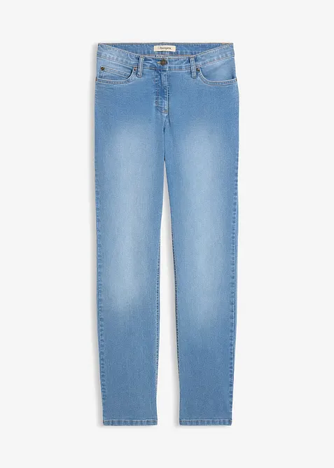Jeans elasticizzati straight, vita media, bonprix