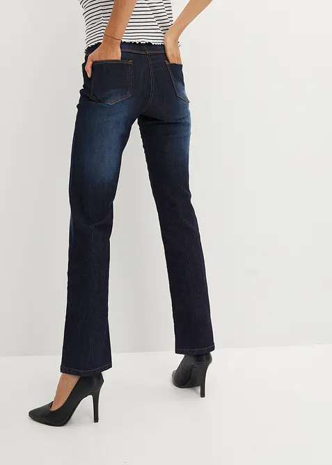 Jeans elasticizzati straight, vita media, bonprix
